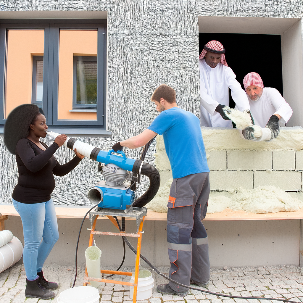 Effiziente Einblasdämmung für nachträgliche Fassadendämmung